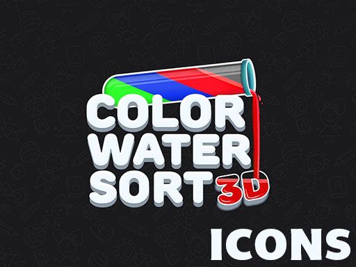 color water sort 3d icons