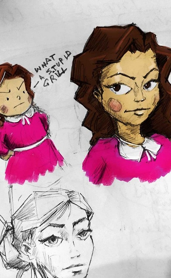 Dissapointed Girl In Pink By Mdweller